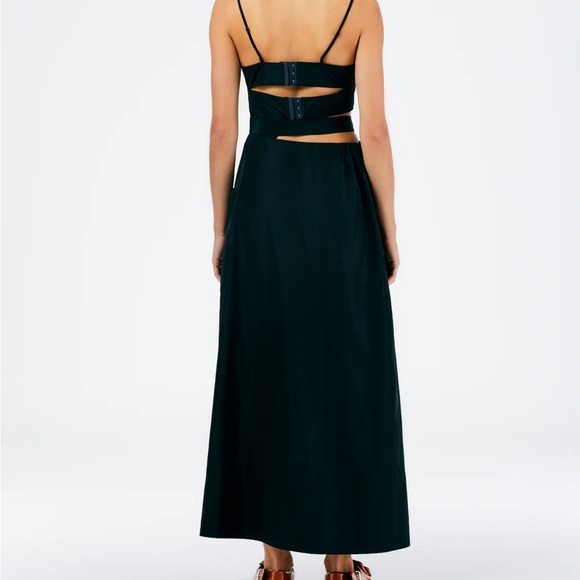 Tibi Black Italian Sporty Nylon Strappy Cutout Dress in Size 2 NWT - Picture 3 of 7